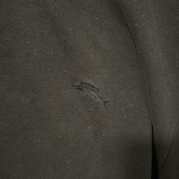 Men’s Black Tommy Bahama Quarter Zip Pullover Size XL - Picture 3 of 7